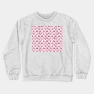 Heart Peach Pink Pattern Crewneck Sweatshirt